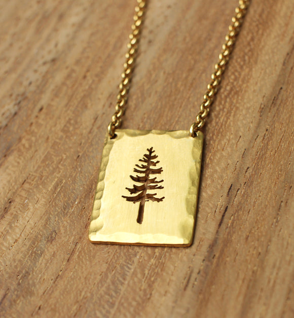 Gold Vermeil Under the Pine Tree Necklace