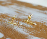 Misty Shores Earrings in Gold Vermeil