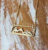 Gold Move Mountains Necklace