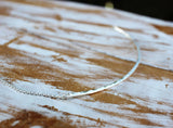 silver lining necklace bar necklace