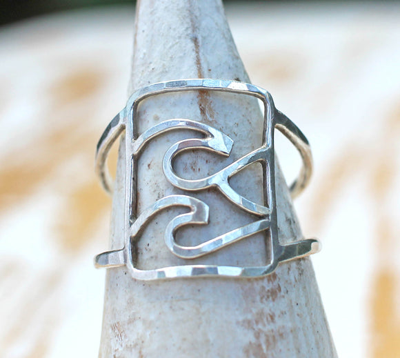 Wave Ring Jewelry - Swell Ring by Dreaming Tree Creations ocean wave ring