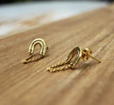 Double Rainbow Earrings in Gold Vermeil