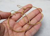 Gold Vermeil Imperfect Circle Hoops