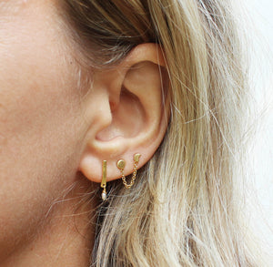 Misty Shores Earrings in Gold Vermeil