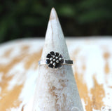 Daisy flower ring by dreaming tree creations silver flower jewelry 