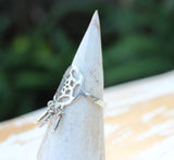 side view of dreamcatcher ring