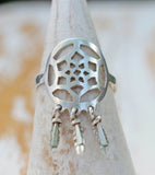Handcrafted Dreamcatcher Ring with Intricate Detail