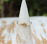 Spun Gold Ring by Dreaming Tree Creations - handcrafted silver and gold jewelry