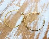 stunning gold hoop earrings
