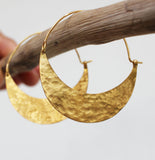 Luna Big Hoop Earrings in Gold Vermeil