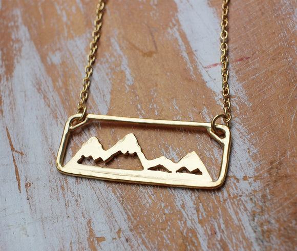 Gold Move Mountains Necklace