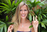 get silly with this quirky and unique peace sign necklace, boho fashion jewelry