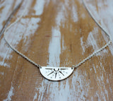 Walking on Sunshine Necklace in Silver