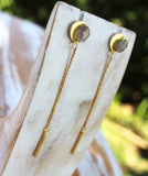 Solaris Drop Earrings in Gold Vermeil