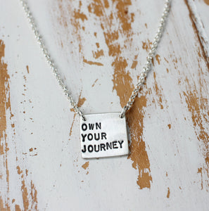 own your journey women empowerment necklace