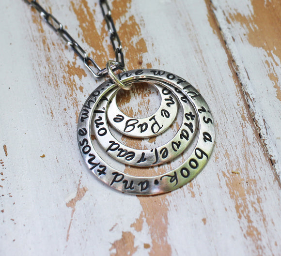 Inspirational Travel Necklace