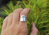 palm tree ring on model the perfect handcrafted palm tree jewelry